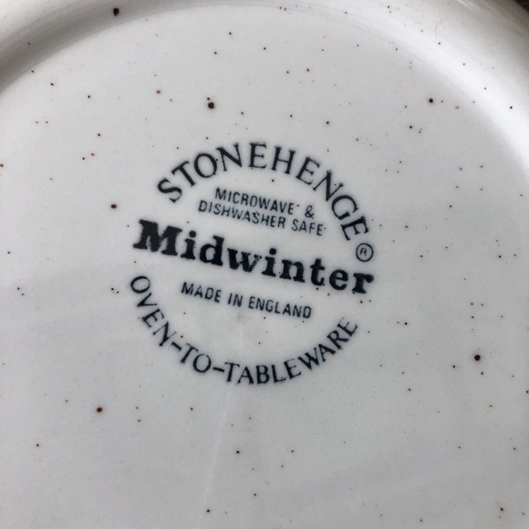 4 Stonehenge English Stoneware Espresso Tea Cups and Saucers Winter Wheat - Picture 5 of 9